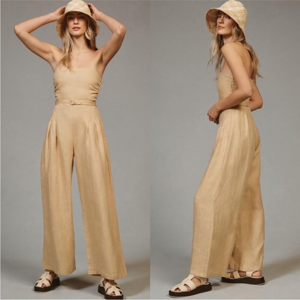 Faithfull the Brand Alegrias Jumpsuit WHEAT NWT Small NWT